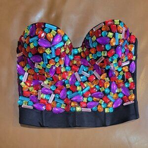 Jeweled Bra top/ Bustier